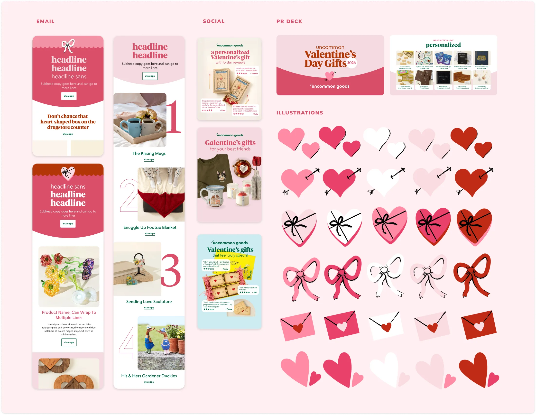 Valentine's Day campaign creative